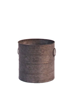 Location grand pot galvanisé - Décoration de mariage - Centre de table