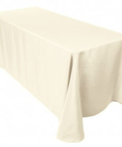 Location nappes rectangulaires ivoires coton pour mariage poitiers niort
