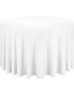 NAPPE RONDE blanche (240 cm)