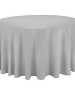 Location nappes rondes grises argent gris perle diametre 290 300 310 cm coton mariage poitiers angouleme