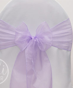 Location noeud mauve lilas lavande organza