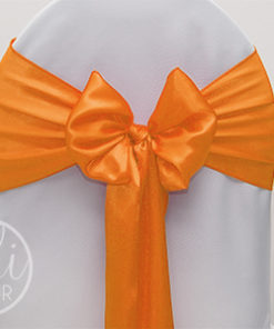 Noeud en SATIN ORANGE