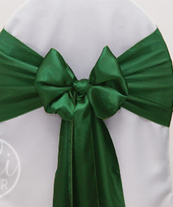 Location noeud vert fonce pour mariage en satin