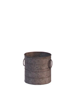 Location petit pot en zinc - Décoration de mariage métal - Centre de table