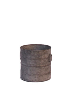 Location pot galvanisé taille moyenne - Décoration de mariage zinc métal