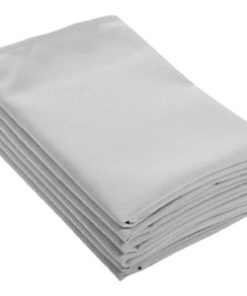 Location serviettes de table grises tissu poly coton