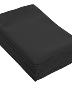 Location serviettes de table noires tissu effet coton