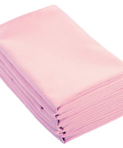 Location serviettes de table rose pale tissu effet coton